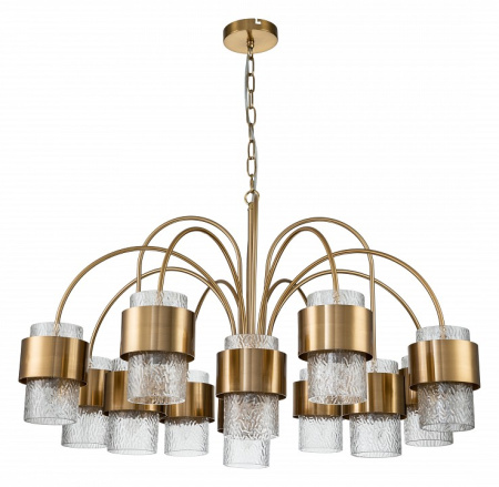 Открыть Подвесная люстра Indigo Eleganza 12019/A/12P Brass Фото Подвесная люстра Indigo Eleganza 12019/A/12P Brass