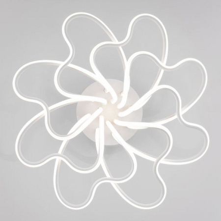 Открыть Потолочная люстра Eurosvet Floret 90135/8 белый Фото Потолочная люстра Eurosvet Floret 90135/8 белый