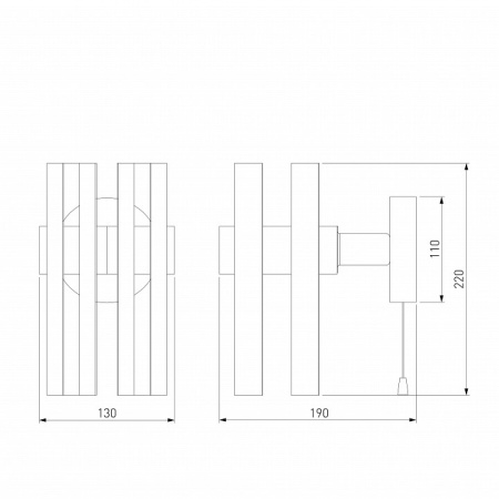 Фото Бра Eurosvet Spada 70116/1 черный