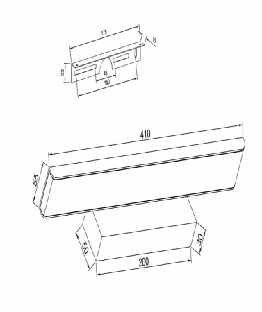 Фото Подсветка для картины Maytoni Gleam MIR005WL-L16B