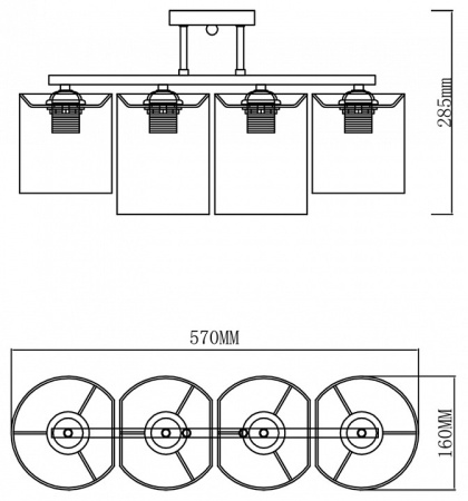 Фото Люстра на штанге Escada Fantasy 641/4P