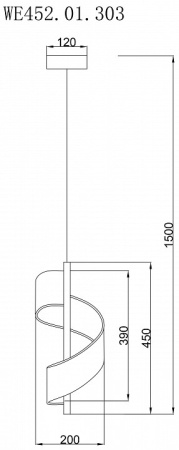 Фото Подвесной светильник Wertmark Hilda WE452.01.303