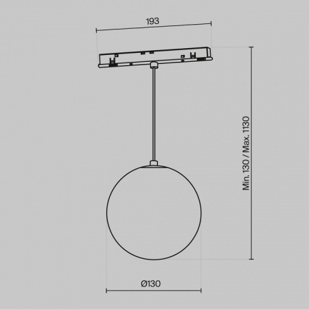 Фото Подвесной светильник Maytoni Luna TR039-2-5W4K-W
