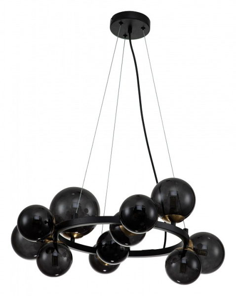 Фото Подвесная люстра Indigo Molecola 11018/11P Black