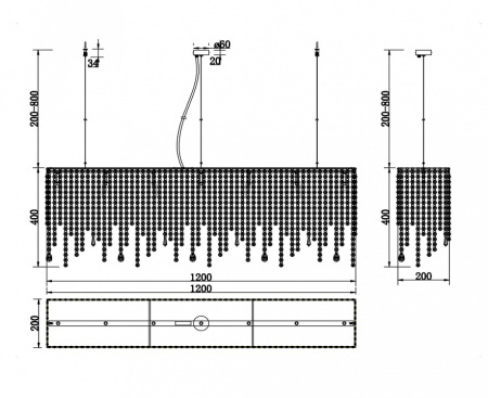 Фото Подвесная люстра Maytoni Empress DIA002PL-07CH