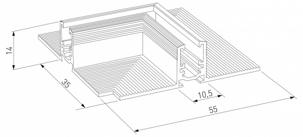 Фото Соединитель угловой L-образный для треков встраиваемых Elektrostandard Mini Magnetic a065637