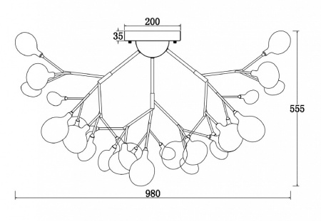 Фото Потолочная люстра Freya Florencia FR5049CL-36B