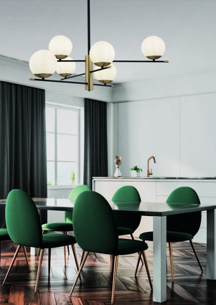 Фото Люстра на штанге Maytoni Nostalgia MOD048PL-06G