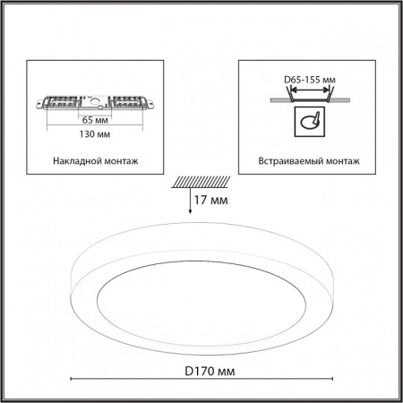 Фото Встраиваемый светильник Sonex Nebula 7754/12L