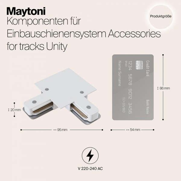 Фото Соединитель угловой L-образный для треков Maytoni Accessories for tracks TRA002CL-11W