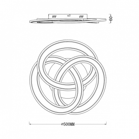 Фото Потолочная люстра Escada Quant 10243/3LED