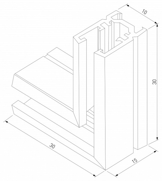 Фото Соединитель угловой L-образный для треков накладных Elektrostandard Mini Magnetic a065639