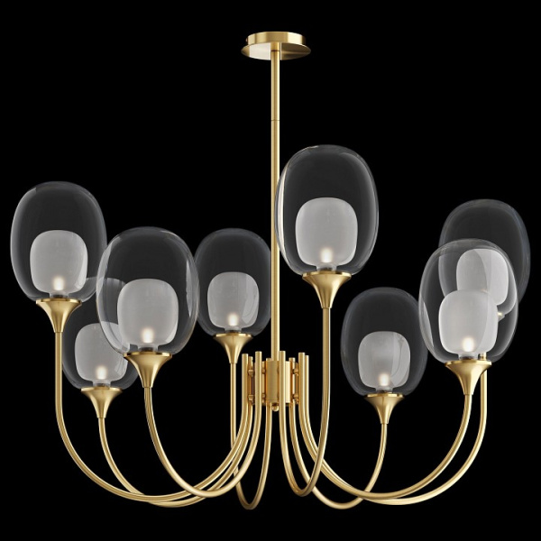 Фото Люстра на штанге Maytoni Aura MOD016PL-08BS