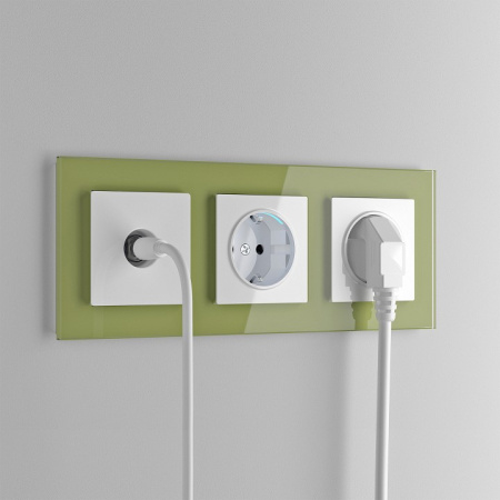 Фото Розетка с заземлением, без рамки Werkel белый W1171301