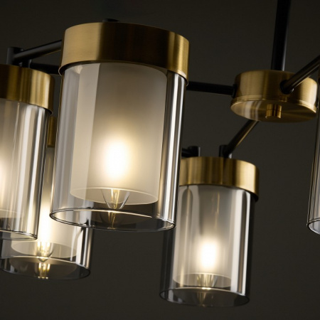 Фото Люстра на штанге Freya Lora FR5432PL-08BBS