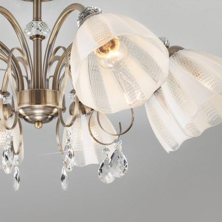 Фото Люстра на штанге Eurosvet Floranse 30155/8 античная бронза