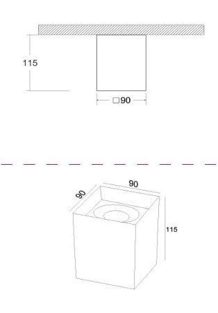 Фото Накладной светильник Maytoni Slim C015CL-01W