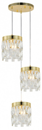 Открыть Подвесной светильник Indigo Anna 12029/3P Gold Фото Подвесной светильник Indigo Anna 12029/3P Gold