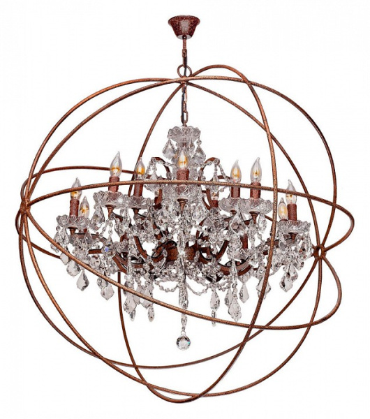 Фото Подвесная люстра Loft it Foucaults Orb Crystal LOFT1897/15