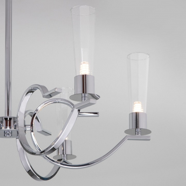 Открыть Люстра на штанге Eurosvet Rosher 60141/6 хром Фото Люстра на штанге Eurosvet Rosher 60141/6 хром