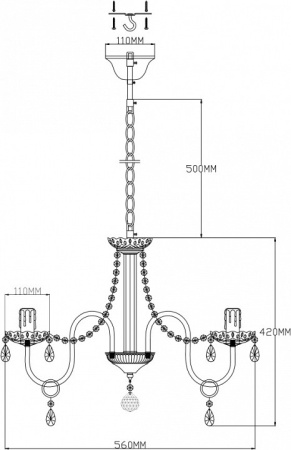 Фото Подвесная люстра Moderli Fettel V2510-5P