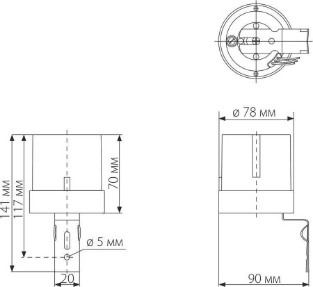 Открыть Датчик освещенности Elektrostandard SNS-L a030063 Фото Датчик освещенности Elektrostandard SNS-L a030063