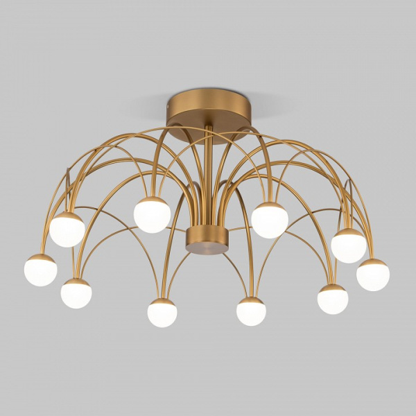 Фото Люстра на штанге Eurosvet Ragno 90031/10 LED золото