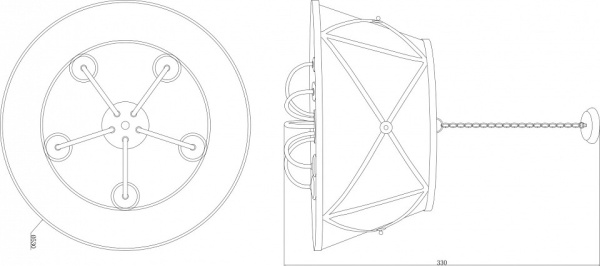 Фото Подвесной светильник Moderli Berta V1260-5P