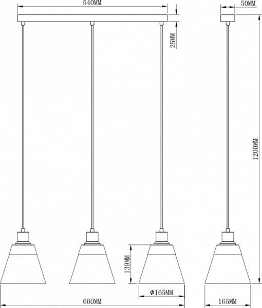 Фото Подвесной светильник Moderli Brizzi V2781-3P