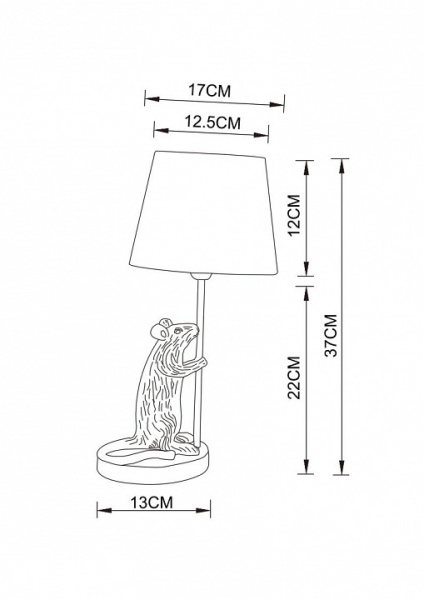 Фото Настольная лампа декоративная Arte Lamp Gustav A4420LT-1WH