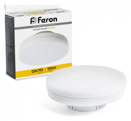 Фото Лампа светодиодная Feron LB-472 GX70 15Вт 2700K 48303