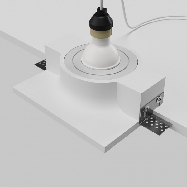 Фото Встраиваемый светильник Maytoni Gyps Modern DL006-GU10-RD-W