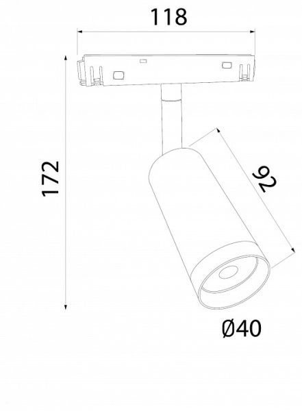 Фото Светильник на штанге Elektrostandard Slim Magnetic a061300