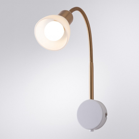 Открыть Бра Arte Lamp Falena A3116AP-1WH Фото Бра Arte Lamp Falena A3116AP-1WH