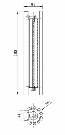 Фото Накладной светильник Maytoni Sonata MOD410WL-L12BS3K