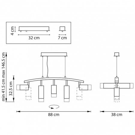 Фото Подвесной светильник Lightstar Rullo LR7353738721