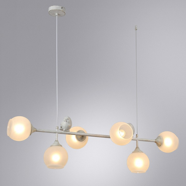 Открыть Подвесной светильник Arte Lamp Gemelli A2150SP-6WG Фото Подвесной светильник Arte Lamp Gemelli A2150SP-6WG