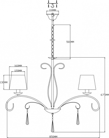 Фото Подвесная люстра Moderli Aramco V2602-8P