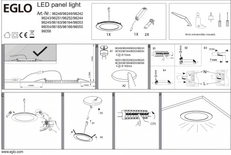 Фото Встраиваемый светильник Eglo Fueva 1 96244