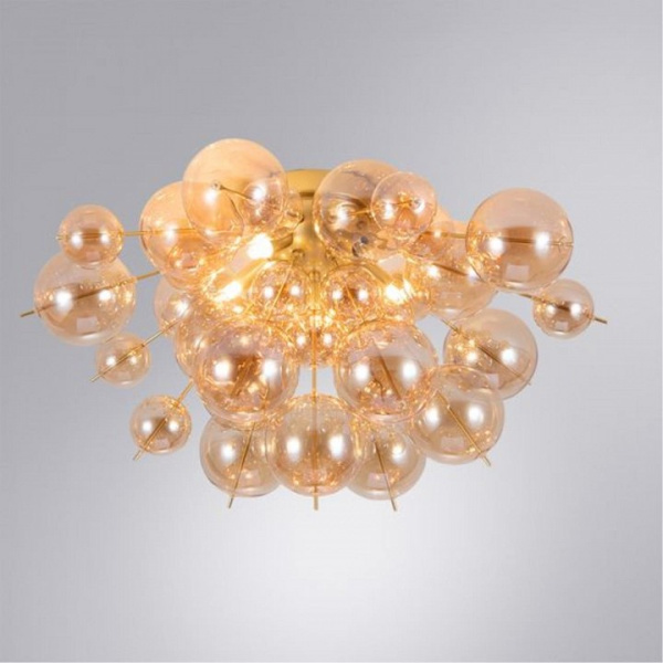 Открыть Потолочная люстра Arte Lamp Molecule A8313PL-5GO Фото Потолочная люстра Arte Lamp Molecule A8313PL-5GO