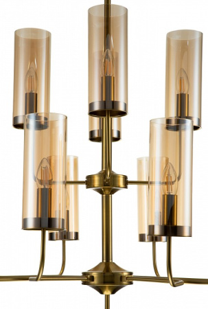 Открыть Люстра на штанге Indigo Balletto 13014/12R Brass Фото Люстра на штанге Indigo Balletto 13014/12R Brass