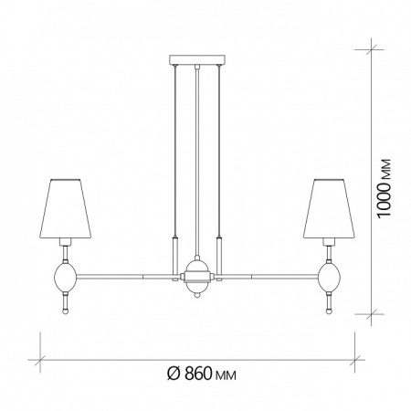 Фото Подвесная люстра Escada Elegy 2106/8S
