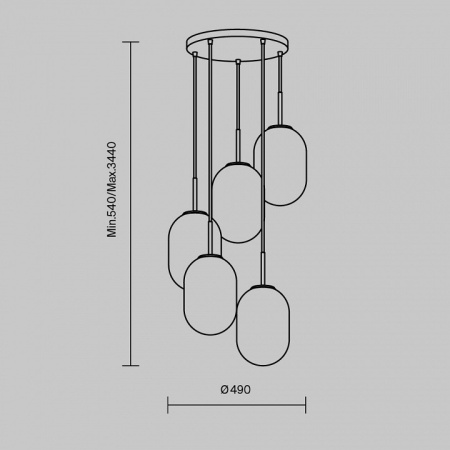 Фото Подвесная люстра Freya Sharlot FR1012PL-05BS