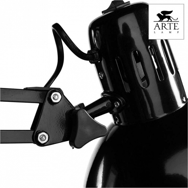 Фото Настольная лампа офисная Arte Lamp Senior A6068LT-1BK