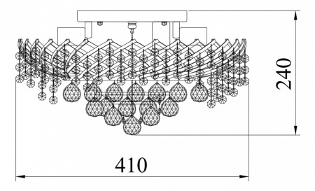 Открыть Потолочная люстра Maytoni Karolina DIA120-06-G Фото Потолочная люстра Maytoni Karolina DIA120-06-G