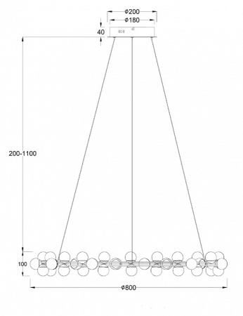 Фото Подвесная люстра Maytoni Tessara MOD081PL-L60G3K
