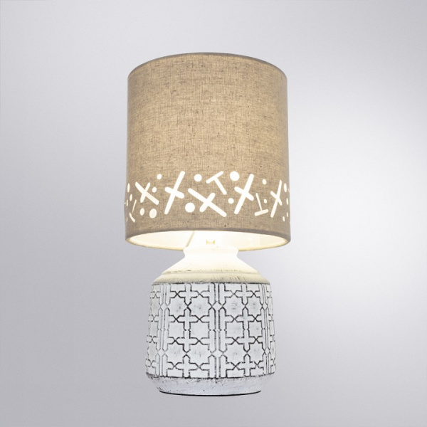 Фото Настольная лампа декоративная Arte Lamp Bunda A4007LT-1WH