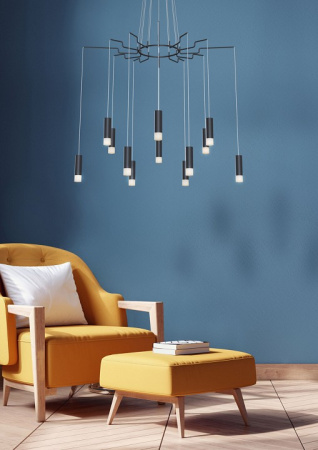 Фото Подвесная люстра Maytoni Davida MOD035PL-12B