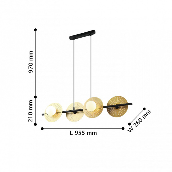 Фото Подвесной светильник Favourite Sonnenblume 2356-4P