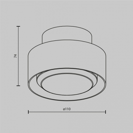 Фото Накладной светильник Maytoni Space C092CL-GX53-W